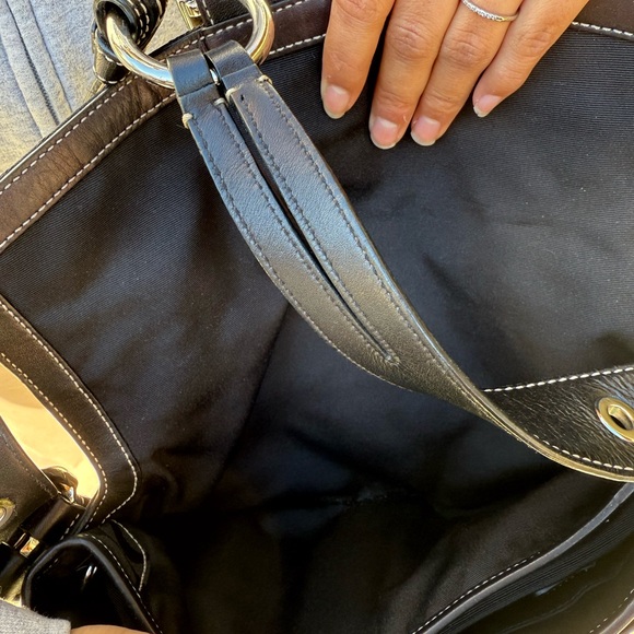 PENDING Black Coach vintage braided soho bag - Picture 7 of 7